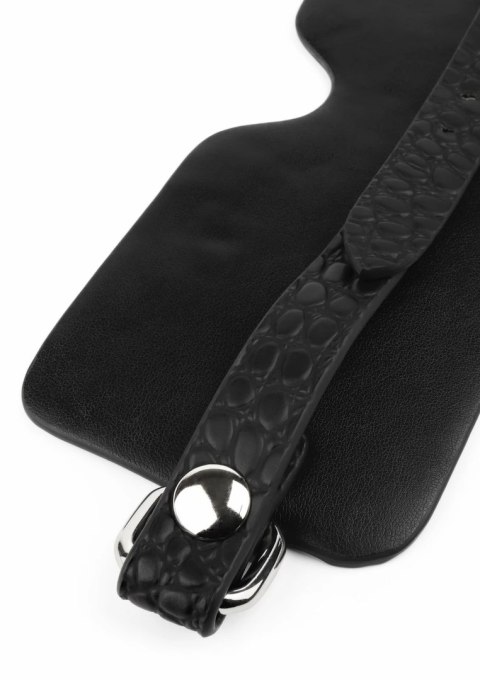 AVANZA FEROS Opaska na Oczy Croc-Embossed PU Leather Czarna