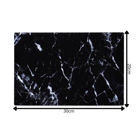Deska szklana 20 x 30cm czarny marmur TR-671