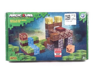 Klocki magnetyczne 48el. magic cube