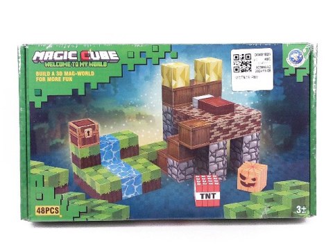 Klocki magnetyczne 48el. magic cube