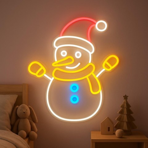 LAMPA ŚCIENNA NEON BAŁWAN
