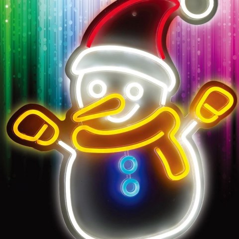 LAMPA ŚCIENNA NEON BAŁWAN