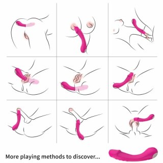 ARMONY G-Spot Wibrator silikonowy fuksja 9 trybow wodoodporny USB