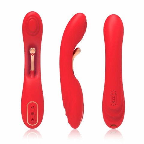 ARMONY Red - Wibrator z oscylującym językiem, silikon medyczny, 234 mm