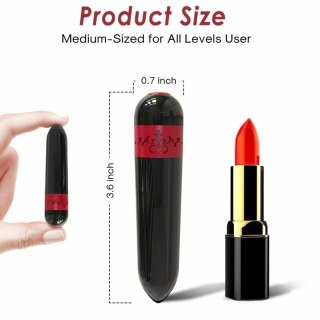 ARMONY Rocket Bullet Czarny - Wibrujący mini masażer wodoodporny USB
