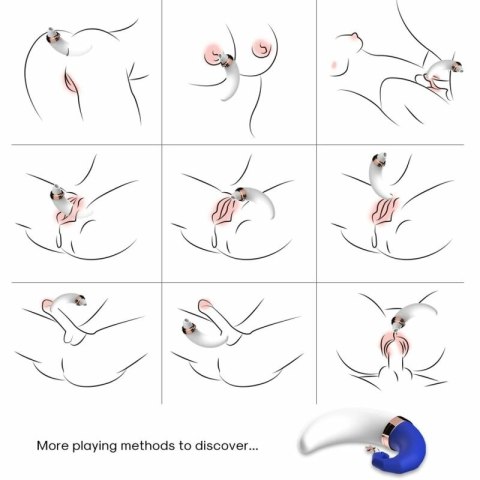 ARMONY SWEETMOON Clitoris & G-Spot Suction niebieski 9 trybow