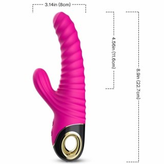 ARMONY Wibrator Wieczności silikonowy fuksja 228mm wodoodporny USB