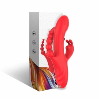 ARMONY Wibrator punkt G i stymulator łechtaczki czerwony silikon 223mm