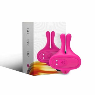ARMONY Zaciski magnetyczne wibrujące krolik rożowe 9 trybow USB