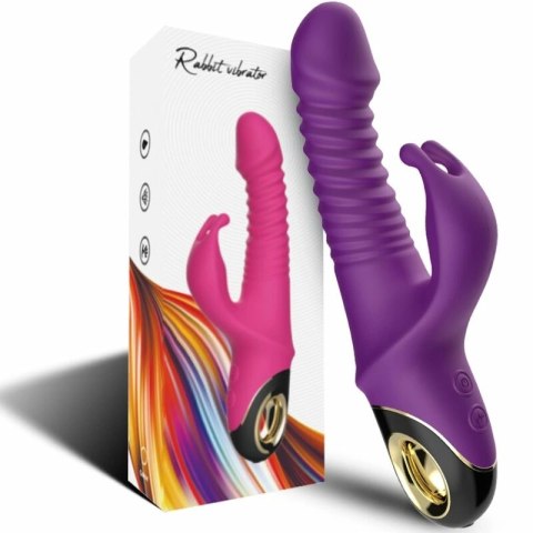 ARMONY Zing Krolik Fioletowy - wibrator silikonowy, 9 trybow, wodoodporny