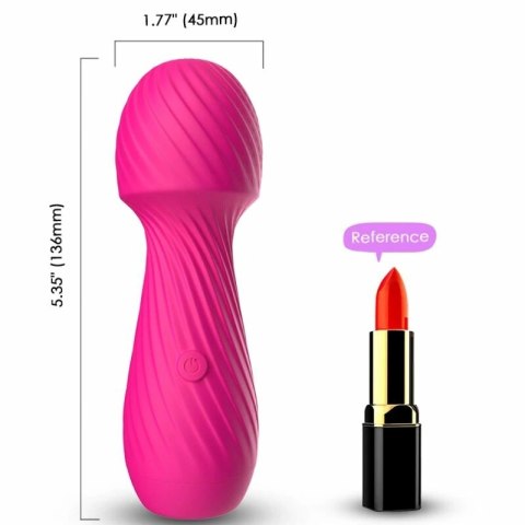 ARMONY masażer i wibrator mini fuksja, 9 trybow, wodoodporny USB