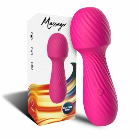 ARMONY masażer i wibrator mini fuksja, 9 trybow, wodoodporny USB