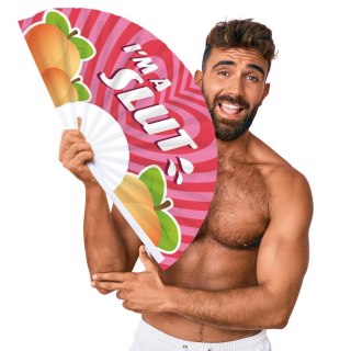 Slut Fan 64 cm - dekoracyjny wachlarz z napisem, duży rozmiar