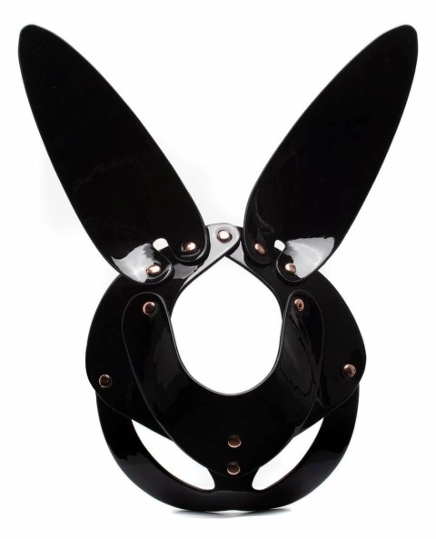 Kinky Diva Bunny Mask Black - Maska Kroliczka z Ekoskory, Regulowana