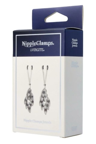 Virgite Nipple Clamps With Pendant - regulowane klamry z ozdobą