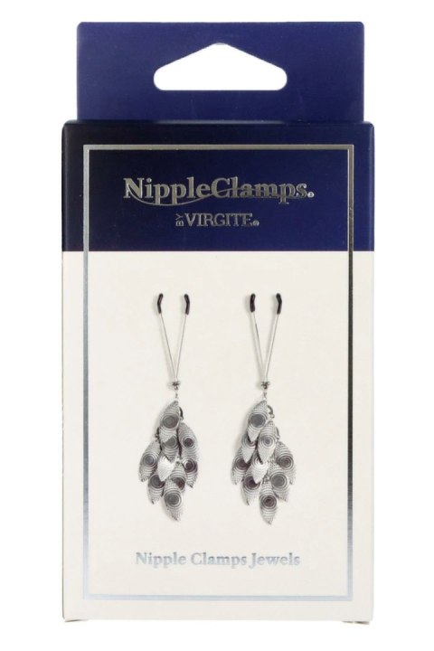 Virgite Nipple Clamps With Pendant - regulowane klamry z ozdobą