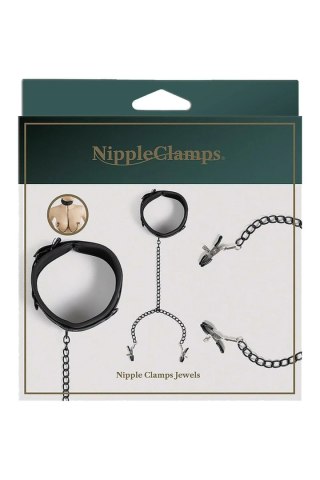 Virgite Nipple Clamps z regulowanym kołnierzem i łańcuszkiem 8436572925205