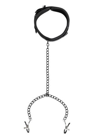 Virgite Nipple Clamps z regulowanym kołnierzem i łańcuszkiem 8436572925205