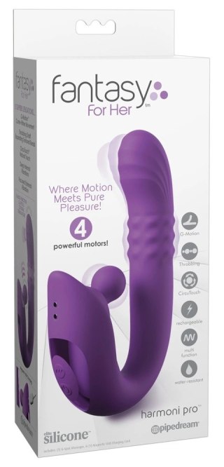 Fantasy For Her Harmoni Pro Purple - wielofunkcyjny masażer z 4 silnikami