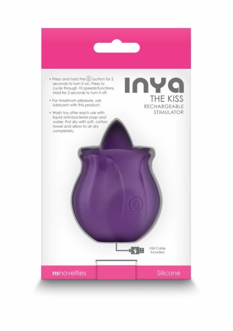 INYA The Kiss masażer punktowy silikonowy rożany design USB