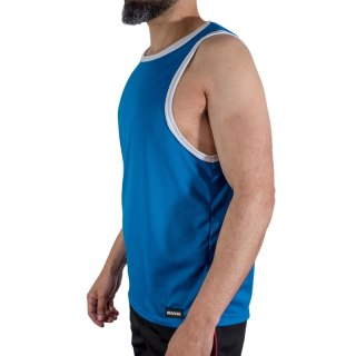 MACHO CMV002 Koszulka sportowa niebieska L/XL - lekka i elastyczna