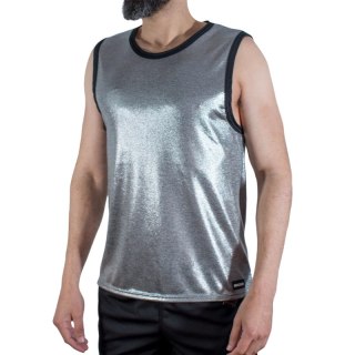 MACHO Koszulka sportowa L/XL z drobnym brokatem, elastyczna