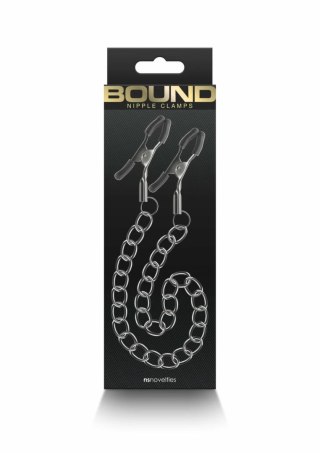 NS Novelties Nipple Clamps DC2 regulowane klamry silikonowe metalowe