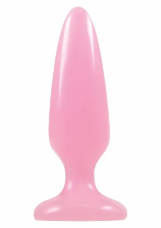 Pleasure Plug Small anatomiczny korek TPE świecący żołty 8,1 cm