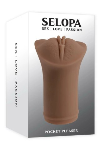 SELOPA Pocket Pleaser Dark kompaktowa maszyna intymna TPE 11,9 cm