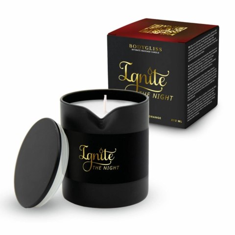 BodyGliss Ignite the Night świeca do masażu 212ml chai & pomarańcza