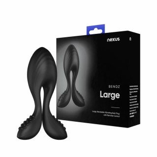 Nexus Bendz Large - Wibrująca zatyczka analna, regulowana, silikonowa, pilot