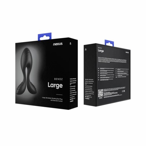 Nexus Bendz Large - Wibrująca zatyczka analna, regulowana, silikonowa, pilot