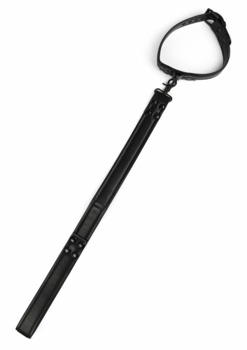 AVANZA VANTAGE 8 Signature Collar & Leash czarny PU skora regulowany