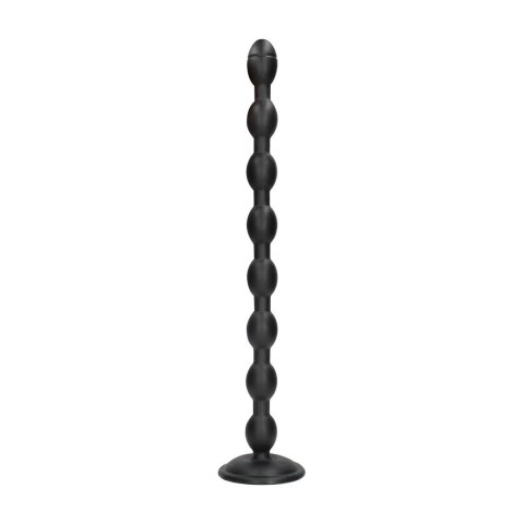Chain Reaction Anal Plug 49 cm Black - elastyczny model z przyssawką