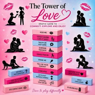 DIABLO PICANTE Love Tower gra zręcznościowa dla par 48 elementow EN