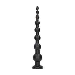 Dominant Drill Anal Plug 55,5 cm Black - elastyczny model z przyssawką