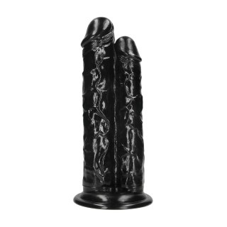 Double Titan model Double Dildo 24,5 cm czarny z przyssawką
