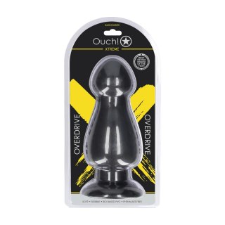 Overdrive Plug anatomiczny z przyssawką 23,5 cm czarny