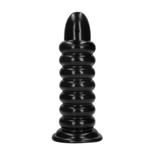 Spiral Force Anal Plug 23,5 cm Black - anatomiczny model z przyssawką
