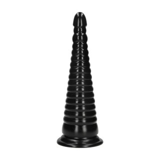 Twisted Vortex Anal Plug 30 cm Czarny - Stabilna Podstawa, Elastyczny Materiał