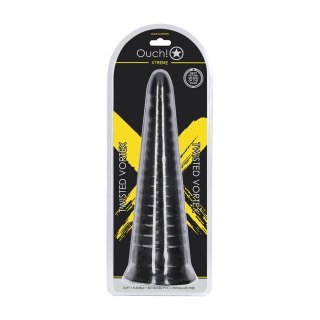 Twisted Vortex Anal Plug 30 cm Czarny - Stabilna Podstawa, Elastyczny Materiał