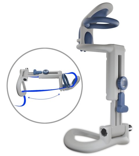 LUI Maxtender Grey & Blue (L) - system trakcyjny, silikon medyczny