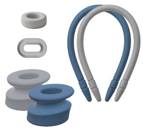 LUI Maxtender Grey & Blue (L) - system trakcyjny, silikon medyczny