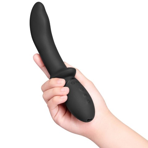 B-Vibe Rimming P-Spot Vibe - wibrujący masażer z rotacją, czarny