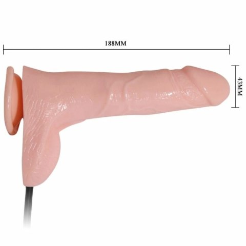 BAILE Realistyczny model wibrujący i dmuchany 18,8 cm z przyssawką