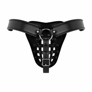 Bedroom Fantasies Chastity Cage Panty Black - pas z klatką i zamkiem