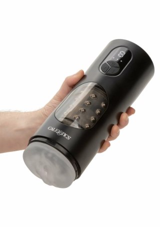 CalExotics Beaded Power Stroker Tester - model z wypustkami, przezroczysty