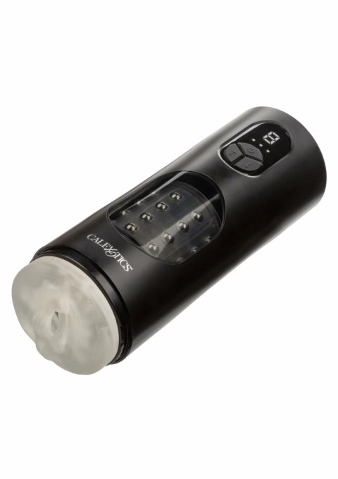 CalExotics Bionic Beaded Power Stroker - maszyna intymna z ruchomymi koralikami, USB-C