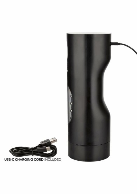 CalExotics Bionic Beaded Power Stroker - maszyna intymna z ruchomymi koralikami, USB-C