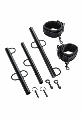 CalExotics Spreader Bar with Cuffs regulowany system rozporowy z kajdankami